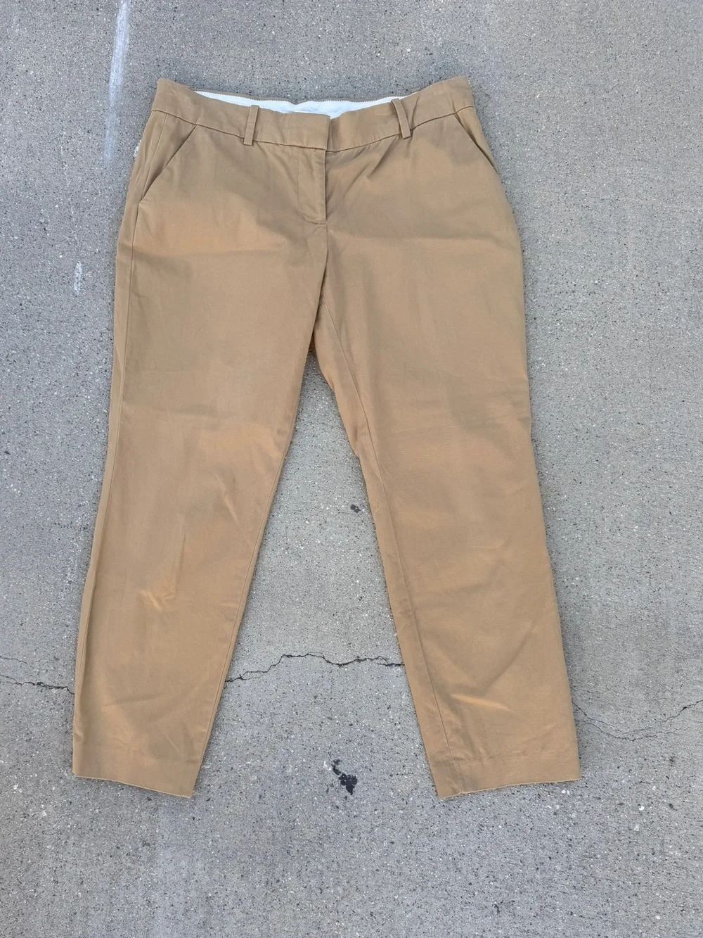 JCrew Classic Preppy Cafe Capri Khaki Pants - Cropped  - 6
